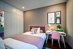 Thiết Kế Và Bố Trí Nội Thất Gỗ Sơn Trắng Cho Phòng Ngủ Hiện Đại