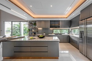 tủ bếp acrylic Mã V313- Vinhome Hàm nghi