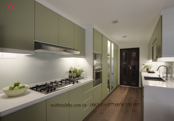 Tủ bếp Thùng picomat Mặt cánh Acrylic PCM - AP19
